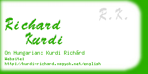 richard kurdi business card