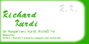 richard kurdi business card